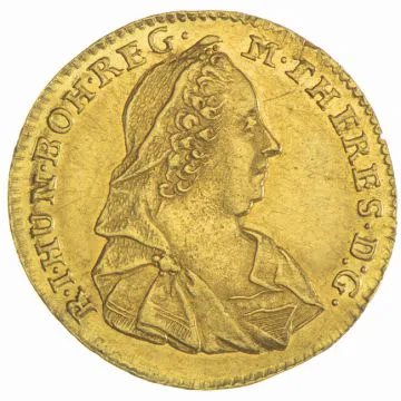 1779 1/25 oz Gold Dukat, Karlsburg VZ, min. Rf.