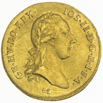 1787 Austria Gold Dukat VZ-/VZ, somewhat decentralized, Kr.