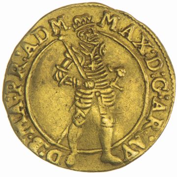 1592/1600 Germany Gold Ducat SS, leicht gewellt