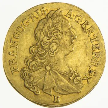 1756 1/25 oz Gold Ducat SS+, small category.