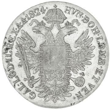 1824 Silver Taler SS, Kr., Hsp. (?), listed (sic!)