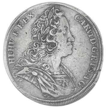 1723 Austria Silver Half Taler from Kutna Hora VZ-, small Kr., min. Schrf.
