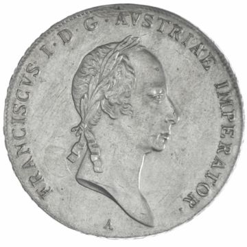 1830 Silver Thaler A VZ, Kr., well cleaned, Hsp.