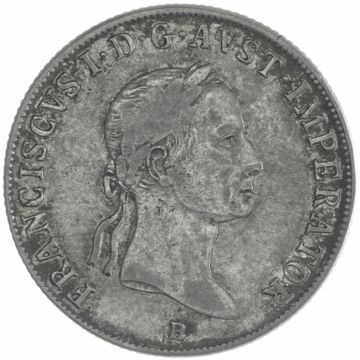 1835 Silver 20 Kreuzer A SS, small cup.