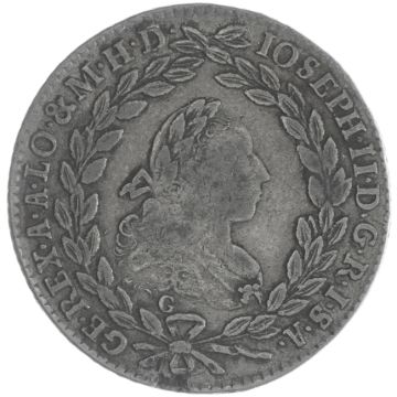 1778 Silver 20 Kreuzer G//IB-IV SS, small cup.