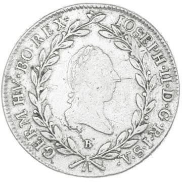 1785 Silver 20 Kreuzer SS, small cup.