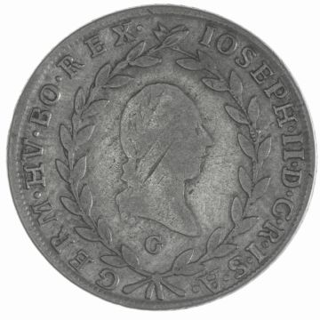 1786 Austria Silver 20 Kreuzer SS, Kr.