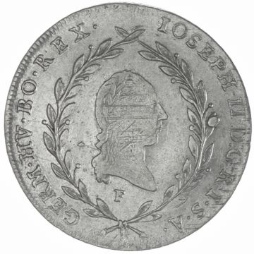 1787 Austria Silver 20 Kreuzer F VZ-, small cr., just.