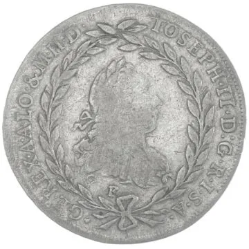 1774 1/25 oz Silver 20 Kreuzer F // A - S SS/VZ, stronger circulation marks