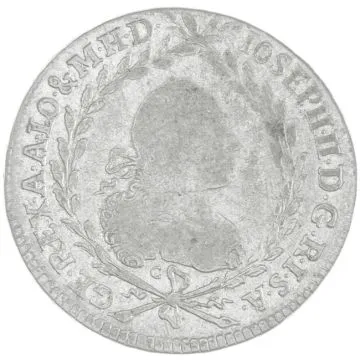 1780 1/25 oz Silver 20 Kreuzer C // EvS - IK SS/VS, small crown.