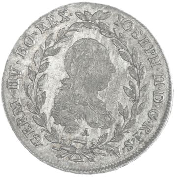 1781 Silver 20 Kreuzer A VF, min. remains of mint luster