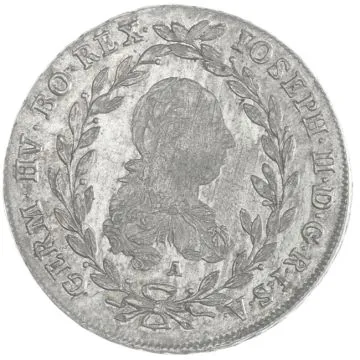 1781 1/25 oz Silver 20 Kreuzer A VF, min. remains of mint luster