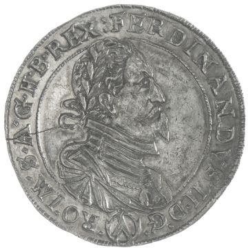 1624 Austria Silver Thaler Vienna VZ until Stgl, fine casting crack