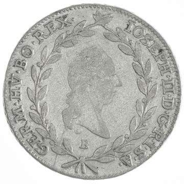 1788 Silver 20 Kreuzer B SS/SS-, small Kr.