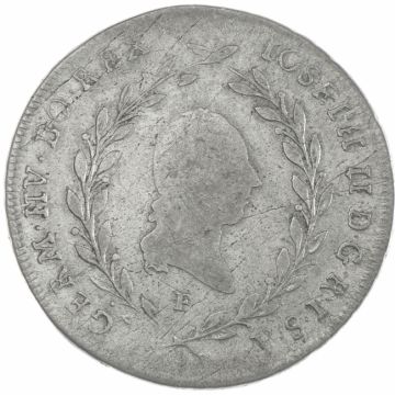 1788 Austria Silver 20 Kreuzer F SS/S, Kr.