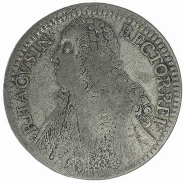 1767 Silver New Rector Thaler G A SS, strong adjustment traces