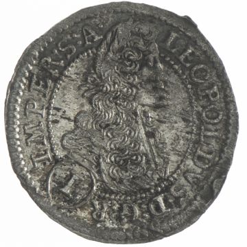 1701 Silver Kreuzer Prag VZ, somewhat patchy