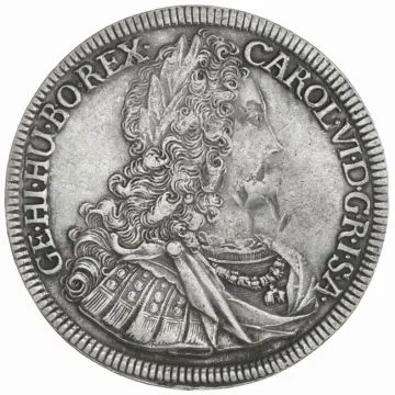 1727 1/25 oz Austria Silver Thaler VZ, minimally spotted, nicks on the obverse.