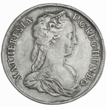 1742 Slovakia Silver Mary thaler VZ-, Hsp. (?)