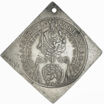 1652 Silver thaler clip VZ, Cr., punched, partially polished fields