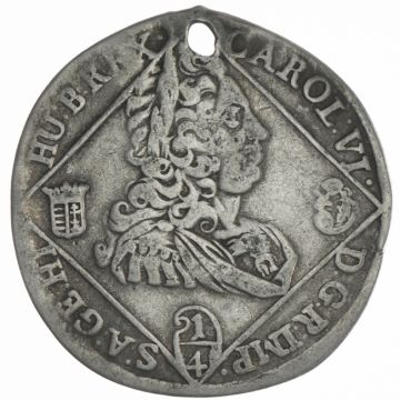 1731 Silver Quarter Taler from NB SS, gel.