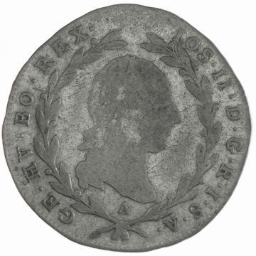 1790 Silver 5 Kreuzer SS-, strong circulation marks