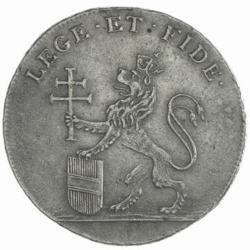 1792 Silver silver coronation jeton VZ-, coarse ingot