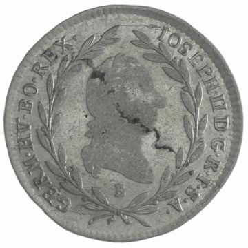 1790 Silver 10 Kreuzer B SS+, Kr., min. just.