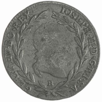 1790 Silver 10 Kreuzer 1790 B S, Kr.