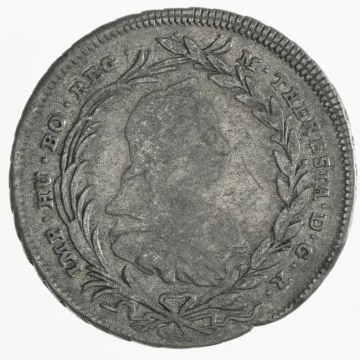 1768 1/25 oz Silver Ten Kreuzer SS, Kr., in der 