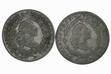 1773 Silver Lot of 2 x 20 Kreuzer SS
