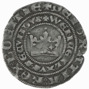 1278-1305 Silver Prague groschen Wenzel II VZ, min. Druckstellen