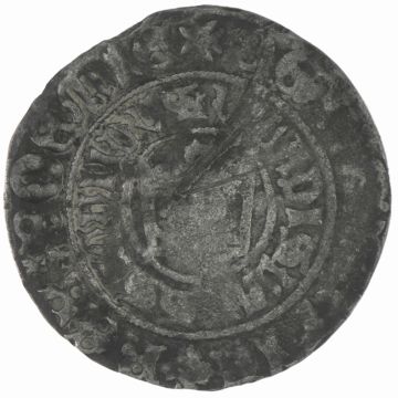 1471-1516 Silver Prague Groschen Wladislaus II S/SS, Knickstelle