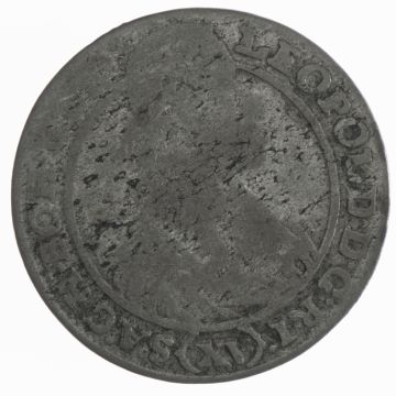 1664 Silver 15 Kreuzer S/SS, stark umgelaufen, Hsp. (?)