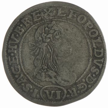 1671 Austria Silver VI Kreuzer KB SS