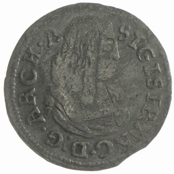 Austria Silver Kreuzer Hall SS, Wappen nicht mehr erkennbar