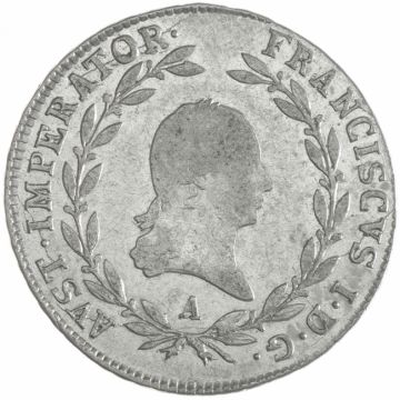 1810 Silver 20 Kreuzer Coin SS
