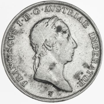 1/2 Scudo 1825 V S, fleckig, Hsp.