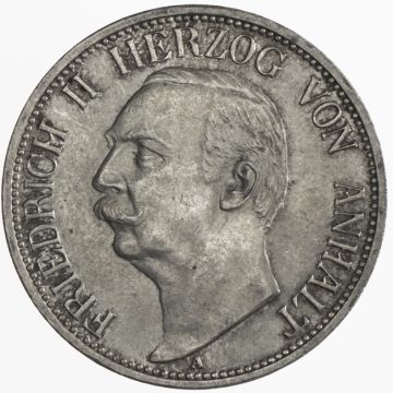 1909 Germany 3 Mark 1909 A VZ, etwas angelaufen