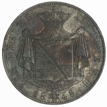 1848 Germany Silver Taler 1848 F
