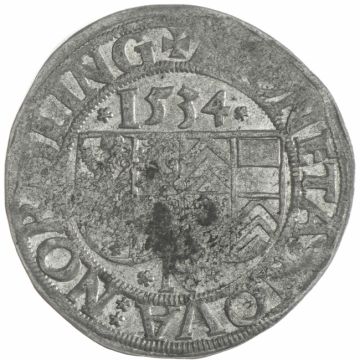 1534 Germany Silver 1534 Germany Silver Batzen Nördlingen mit Titel Karl V.