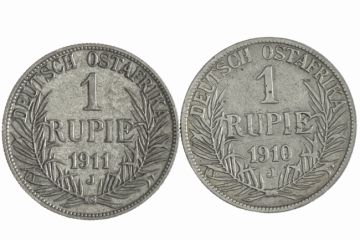 Germany Silver Lot (2) Rupie 1910 J, 1911 J SS/VZ, Kr.