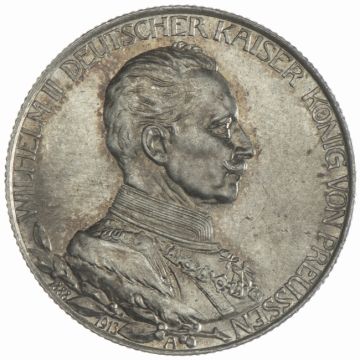 1913 Germany Silver 2 Mark 1913 A VZ, min. angelaufen