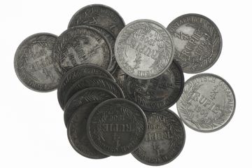 Germany Silver Lot (15) 1/4 Rupie 1904 A (5), 1906 A (10)