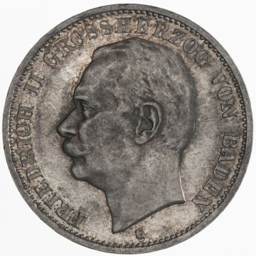 1915 Germany Silver 3 Mark 1915 G VZ