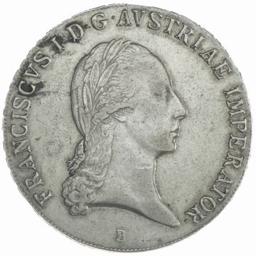 1823 Silver Thaler VZ, small crown.