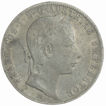 1859 Silver Silver Gulden SS+, small circulation, as always stronger signs of wear, edge damage.