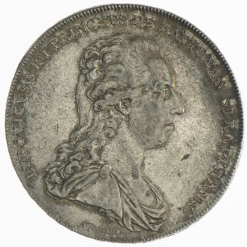 1789 Austria Silver 1/2 Taler VZ-, small crane,