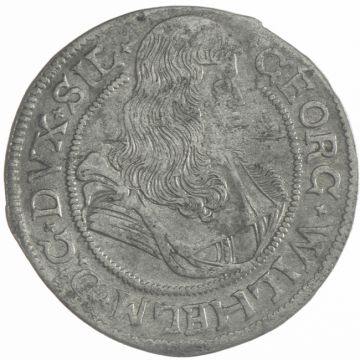 1674 Poland Silver 6 Kreuzer Brieg SS+
