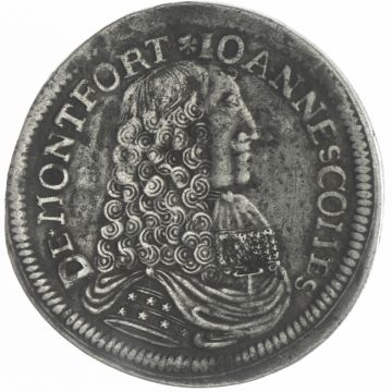 1679 Austria Silver Austria Silver Taler Langenargen SS, small size, somewhat stained, slightly underweight